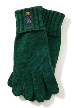 POLO RALPH LAUREN Recycled Bear Gloves (ONE / GREEN)