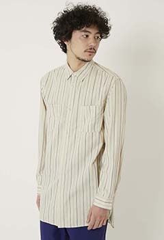Natural Stripe 2POC Atelier Shirt (S / NATURAL)