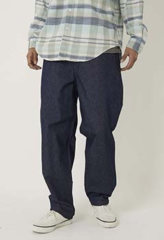 Color Denim Utility Trousers (S / NAVY)