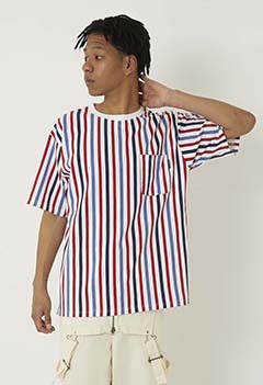 Striped print T-shirts