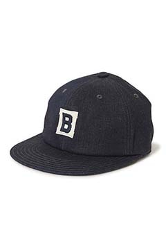 Light denim B patch baseball cap (ONE / ONE)