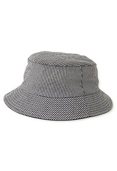LITE YEAR Gingham Bucket Hat (M / BLACK)