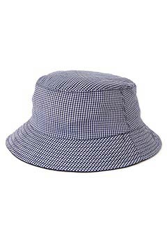 LITE YEAR Gingham Bucket Hat (M / NAVY)