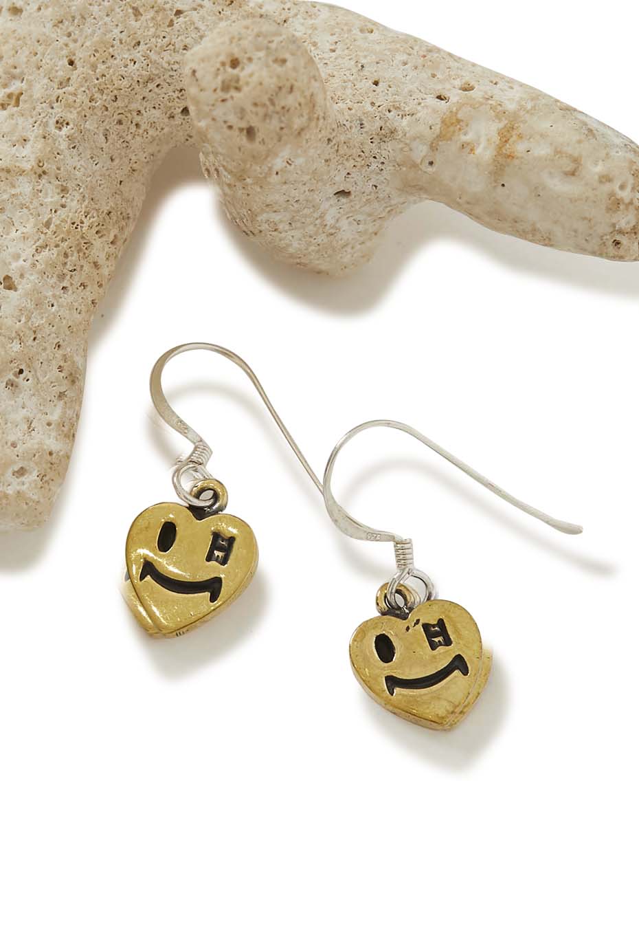 Heart smile earrings