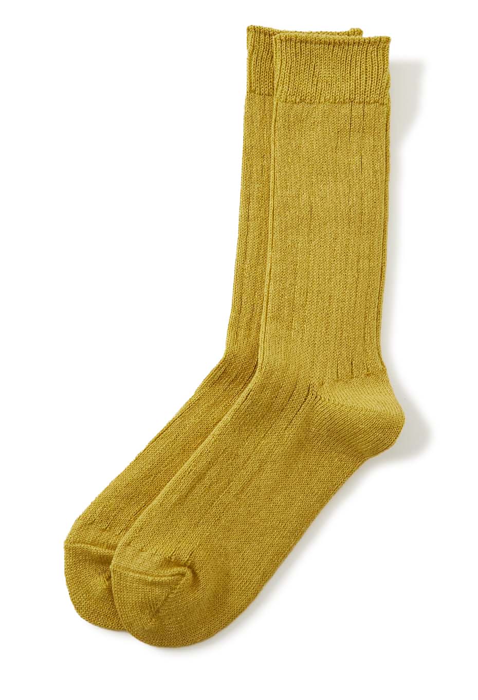 ROTOTO linen cotton rib crew socks