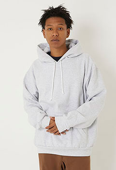 HIGH! STANDARD Embroidered 14oz pullover hoodie (S / GRAY)