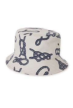 Rope knot bucket hat