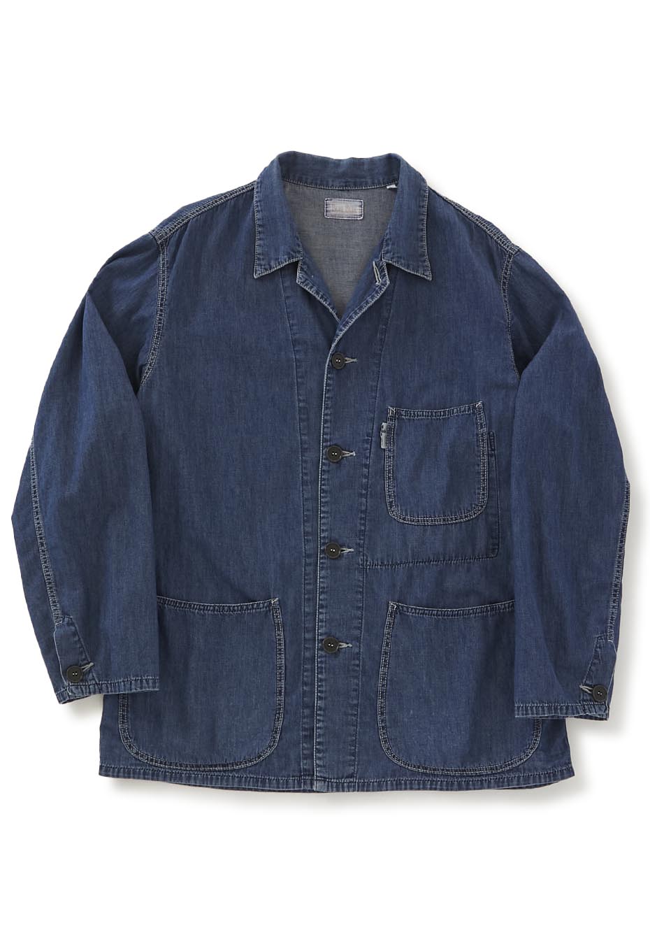 6oz Organic Denim Confit chore coat Shirt Jacket