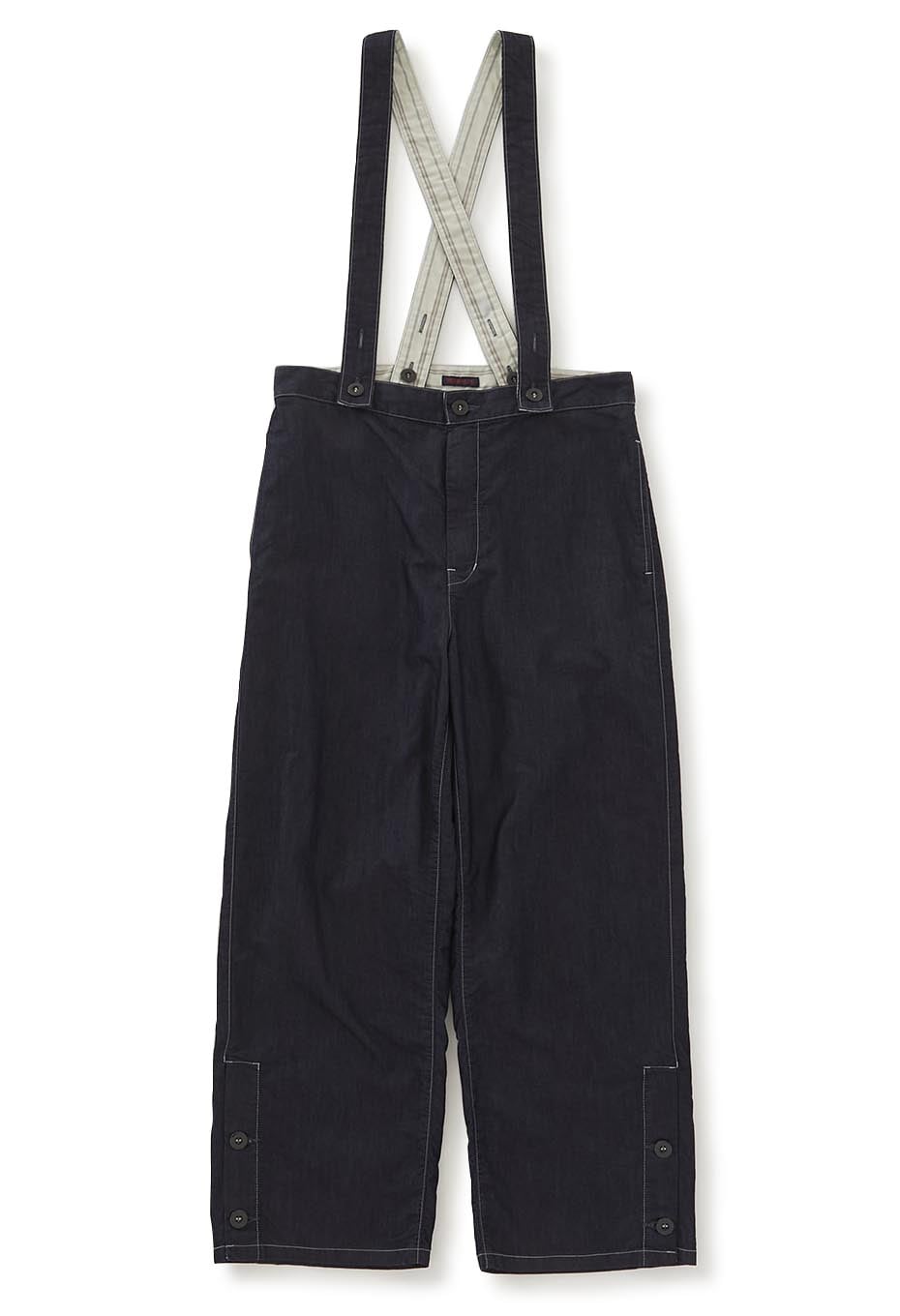 Cotton Nylon Light Denim Suspenders Pants Women's