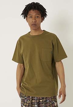 Heavy plain stitch Pocket Short Sleeve T-shirt
