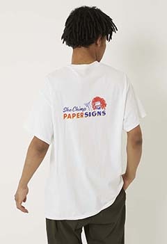 KLEVAY PAPER SIGN シーチンプス Tシャツ