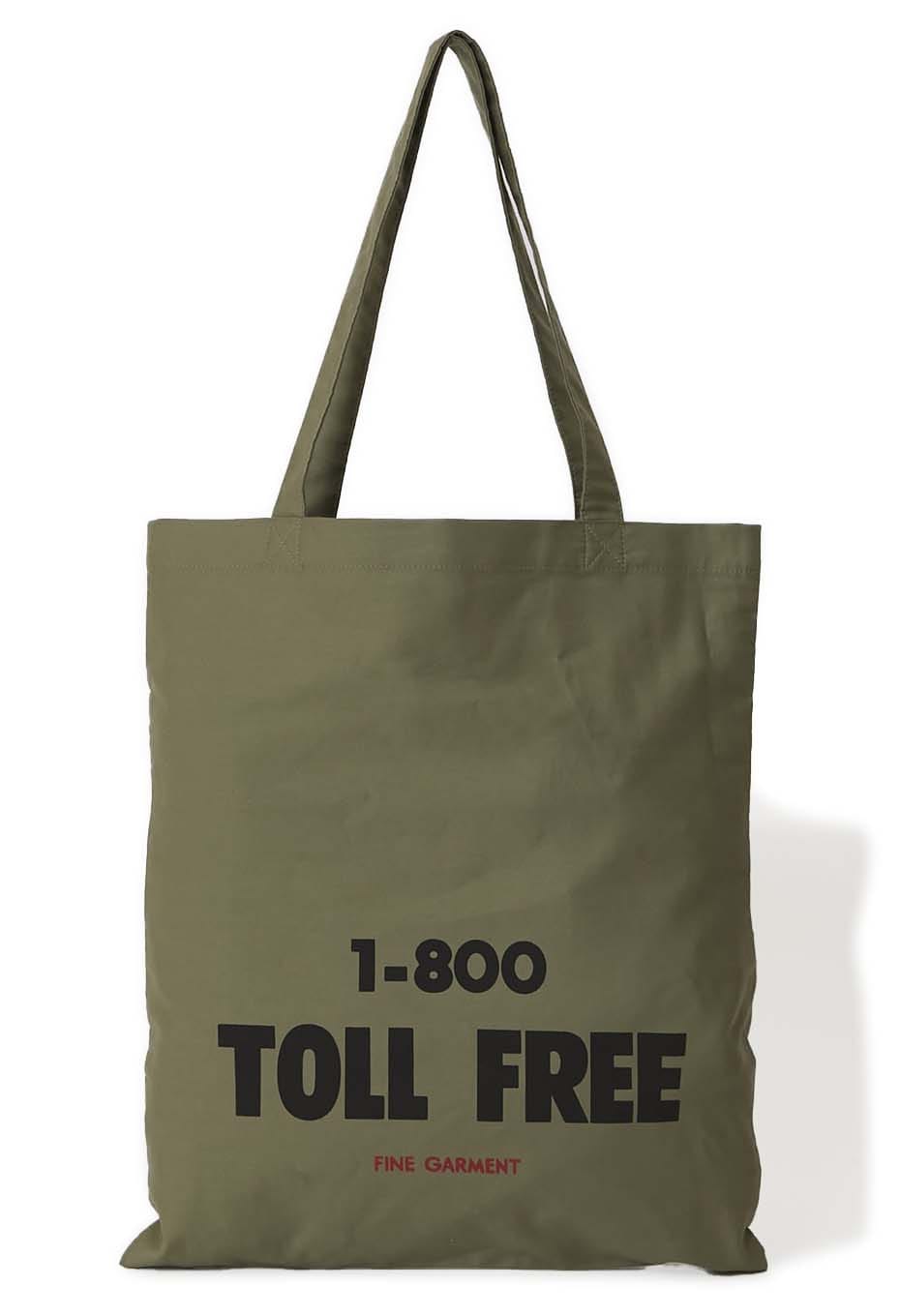 TOLL FREE original logo print tote bag