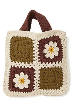 HOLIDAY Crochet Flower Mini Bag (ONE / BROWN)