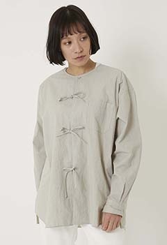 LENO Sleeping Shirt / Striped Women's H2201-SH003