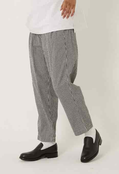 CAL O LINE 2 Tuck Checkered Pants
