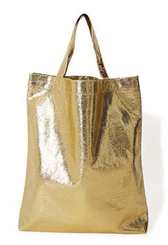 BINDU Shiny Tote Bag (ONE / GOLD)