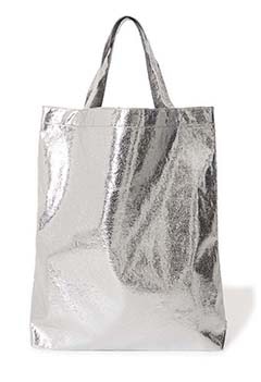 BINDU Shiny Tote Bag (ONE / SILVER)