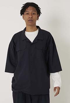 WILLY CHAVARRIA West Street Shirt (M / NAVY)
