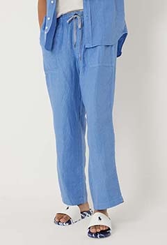 French linen twill easy trousers