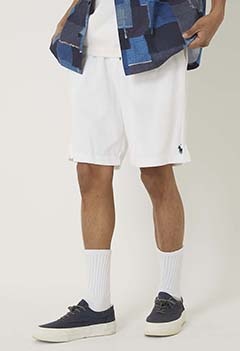 POLO RALPH LAUREN Cotton Pile Athletic Shorts (S / WHITE)