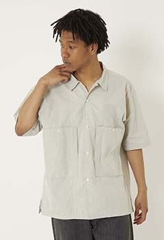 ENDS AND MEANS Corfu shirt (L / NATURAL)