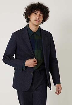 ウォッシュストレッチデニム 3B ジャケット