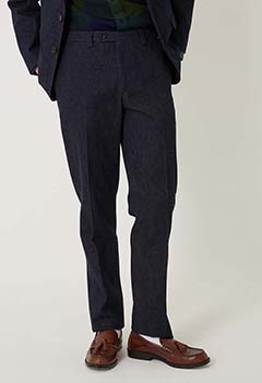 ウォッシュストレッチデニム トラウザーズ