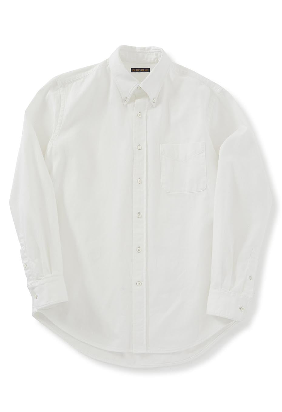 White denim button down shirt
