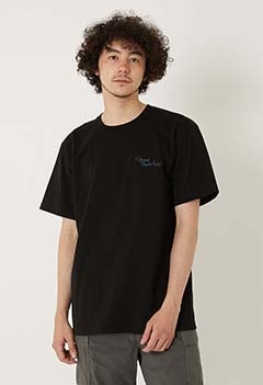 オーガニックコットン HRMエンブロイダリー Tシャツ（XS / BLACK）