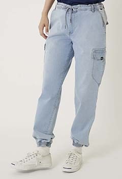 REELL Reflex LW Cargo Pants Women's (S / LIGHT BLUE)