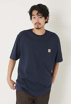 Carhartt /ワークウェアポケットショートスリーブTシャツ ショートヘム
