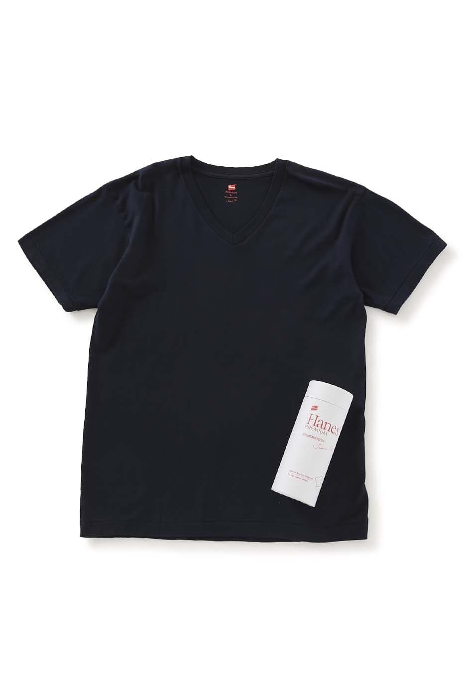 Hanes PREMIUM Japan Fit v-neck T-shirts