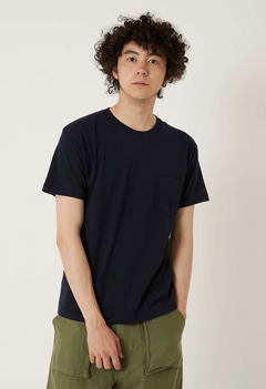 Hanes PREMIUM Japan Fit crew neck Pocket T-shirts