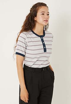 Healthknit /ヘンリーネック トップス ウイメンズ