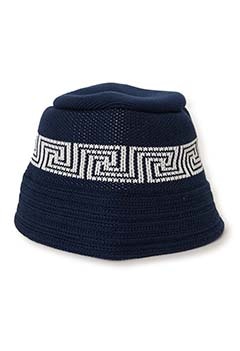 WU XING Knit Hat Raibun (ONE / NAVY)