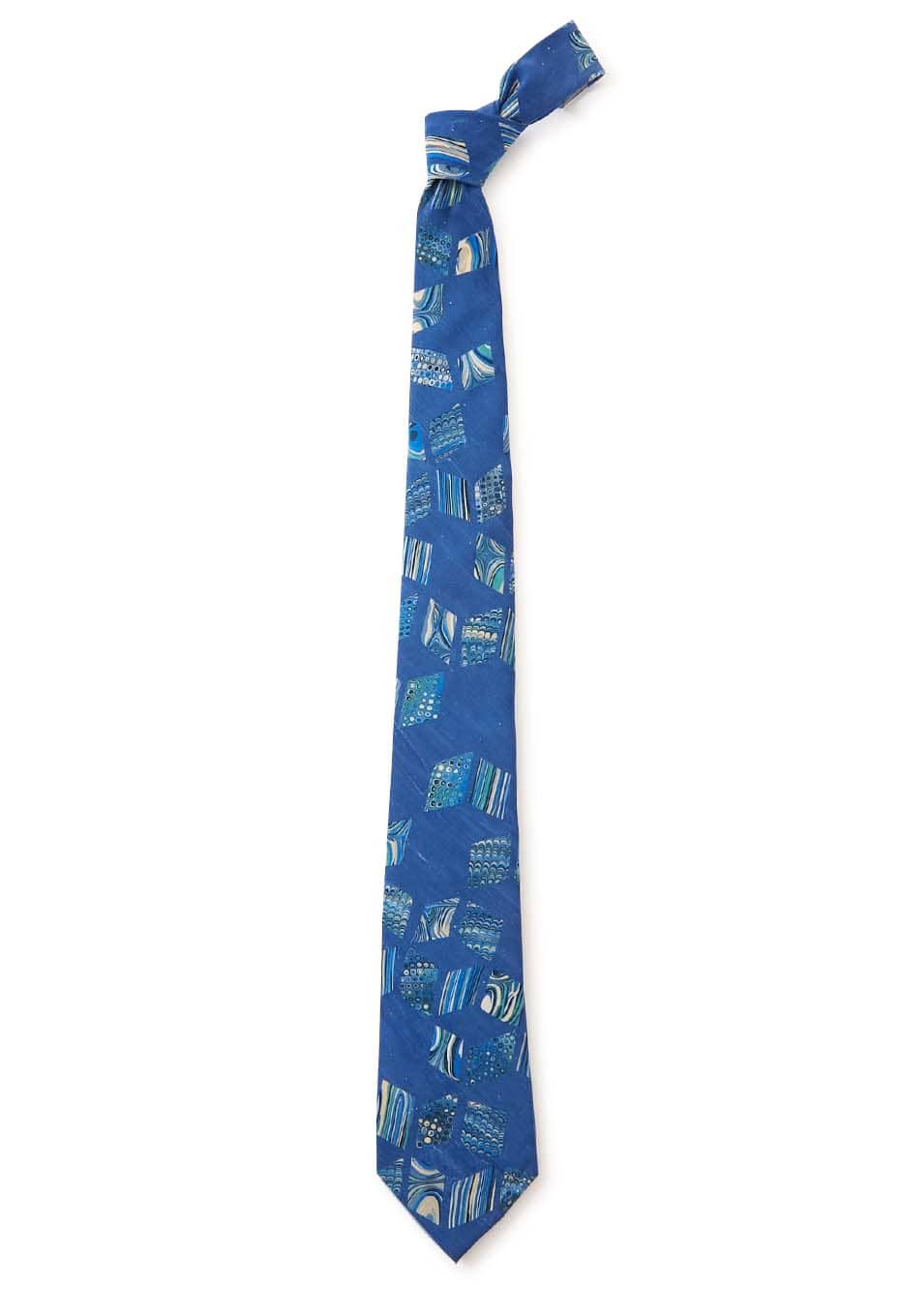 Marble print tie