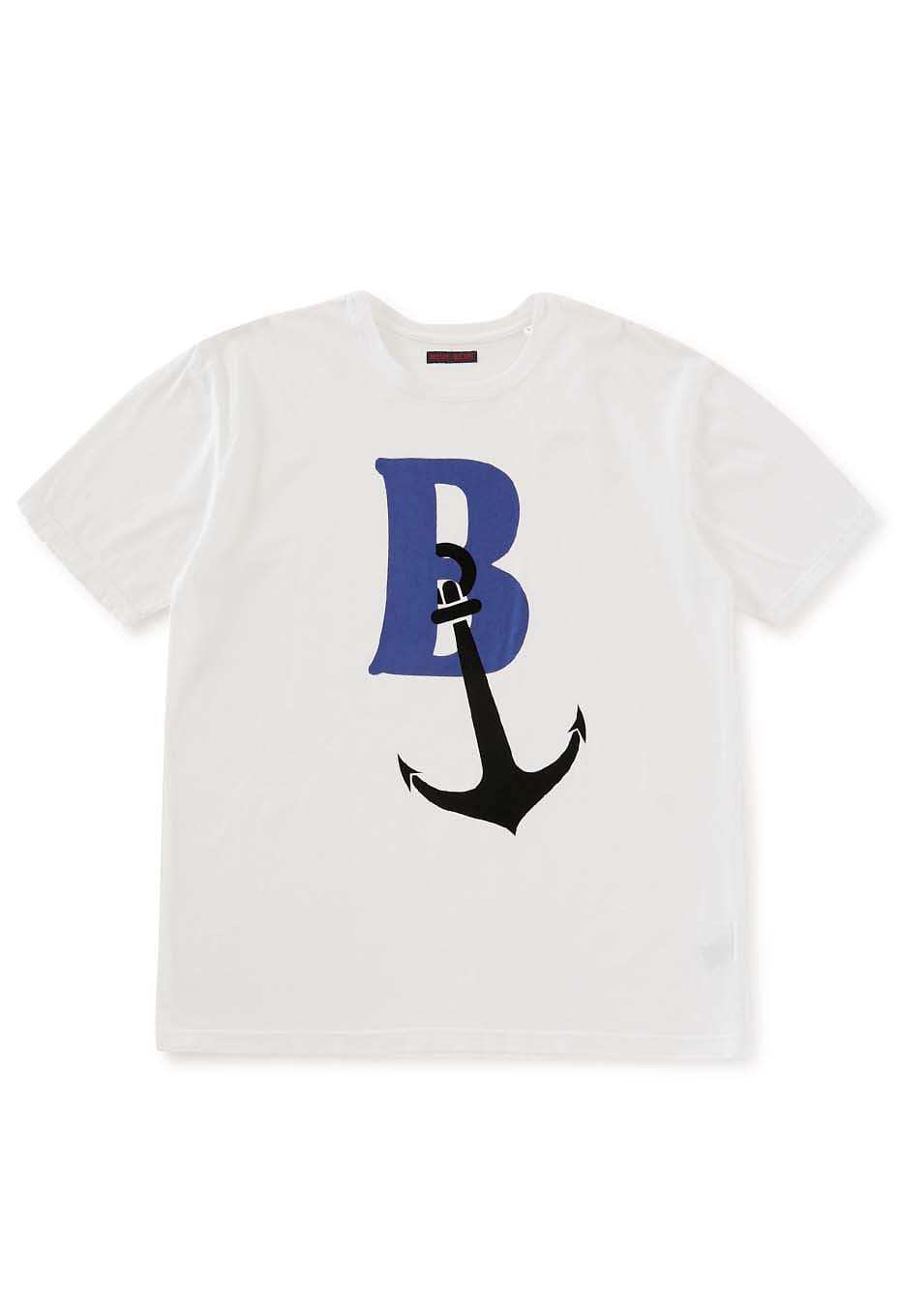 B Anchor flock print T-shirts