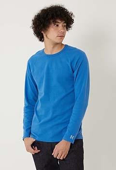 ストレッチフライス ロングスリーブ Tシャツ（M / ROYAL BLUE）