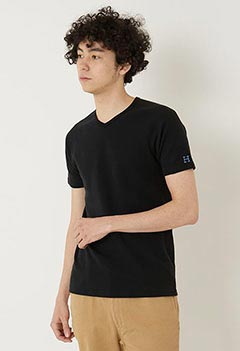 ストレッチフライス Vネックショートスリーブ Tシャツ