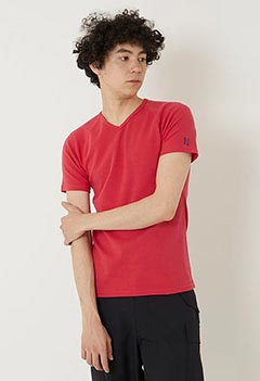 ストレッチフライス Vネックショートスリーブ Tシャツ