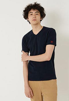 ストレッチフライス Vネックショートスリーブ Tシャツ