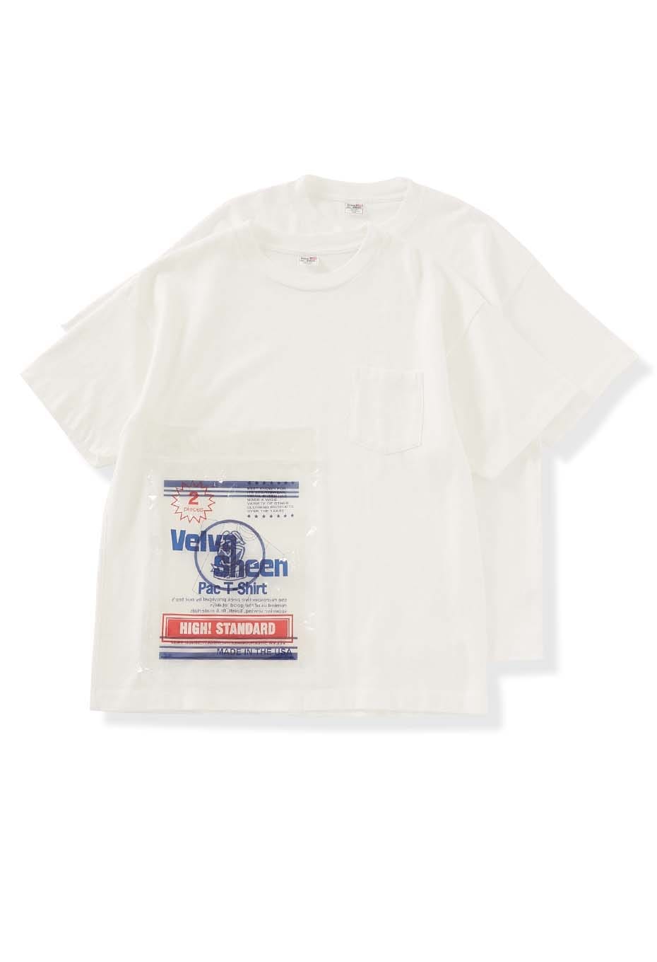 VELVA SHEEN ・ HIGH! STANDARD Heavy &amp; Middle Weight 2 Pack T-shirts MADE IN USA