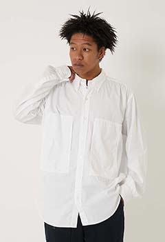 CAL O LINE オックスフォード ボタンダウンシャツ（XL / WHITE）