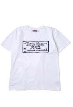 BLUE BLUE HAKATA フレームロゴ ショートスリーブ Tシャツ