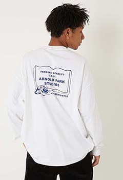 ARNOLD PARK STUDIOS コール APS ロングスリーブTシャツ (EXCLUSIVE PRINT)（M / WHITE）