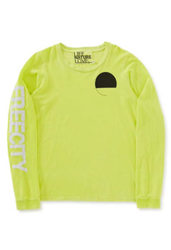 FREECITY FCTLST141 FREECITY SIGN LONG SLEEVE T（L / YELLOW）