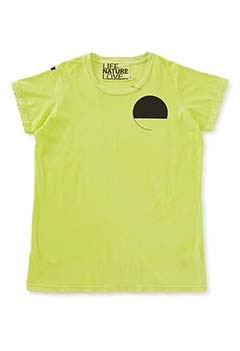 FREECITY FCTSST256 SIGN-GOLDENLINE SHORT SLEEVE T（M / YELLOW）