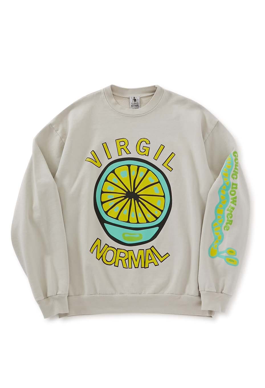 VIRGIL NORMAL LETS GET NICE Crew sweat fabric