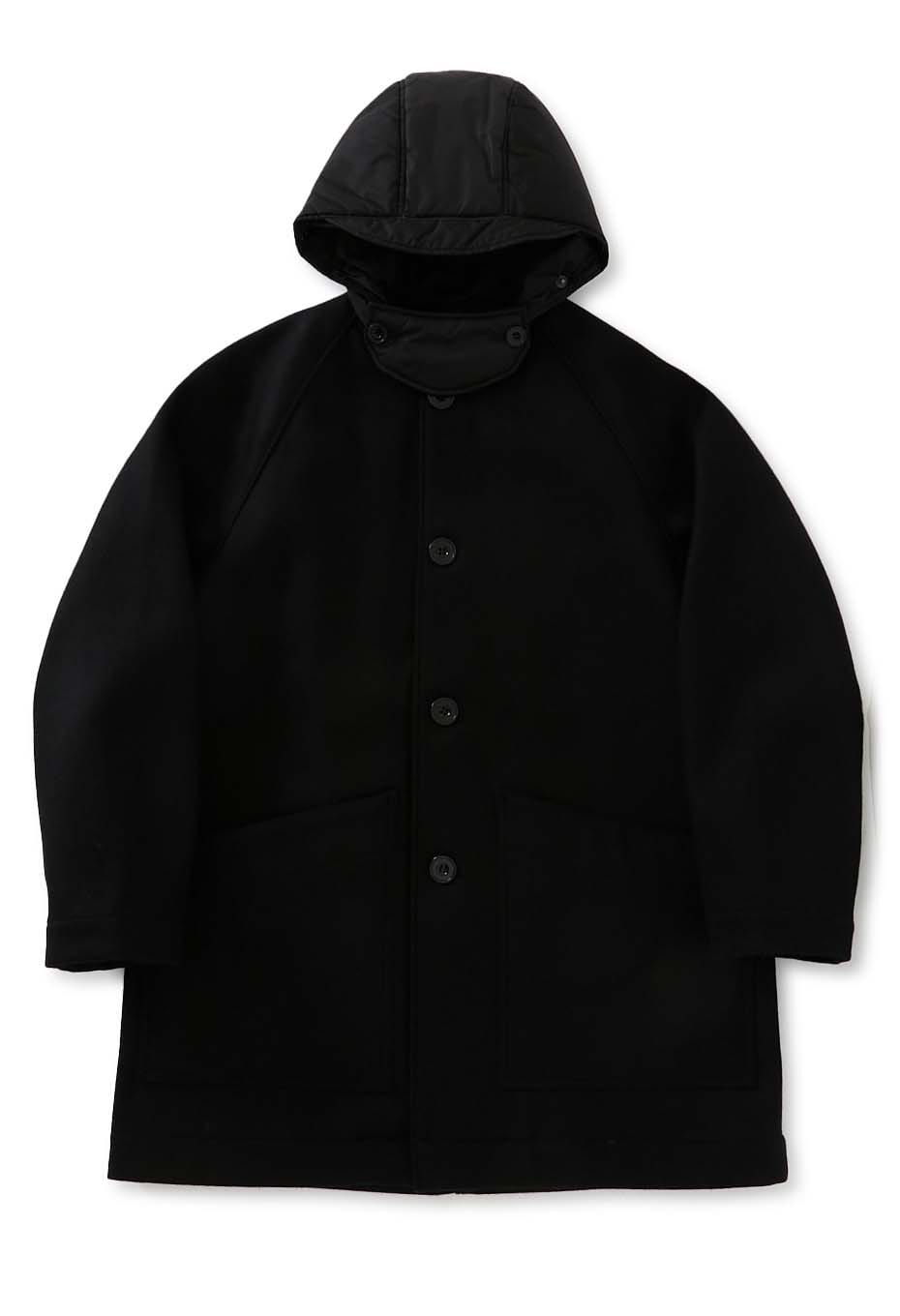 ARPENTEUR /MEVI wool melton hooded coat