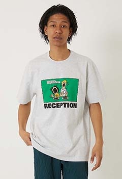 RECEPTION /BOO ショートスリーブ Tシャツ（S / GREY）